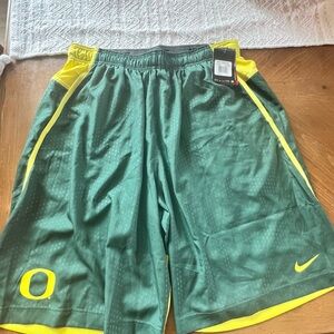 Nike Men’s Green & Yellow Athletic Shorts